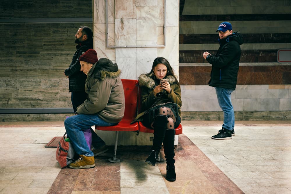 Quiet Metro Moments by Denis Malciu — canvas wall art