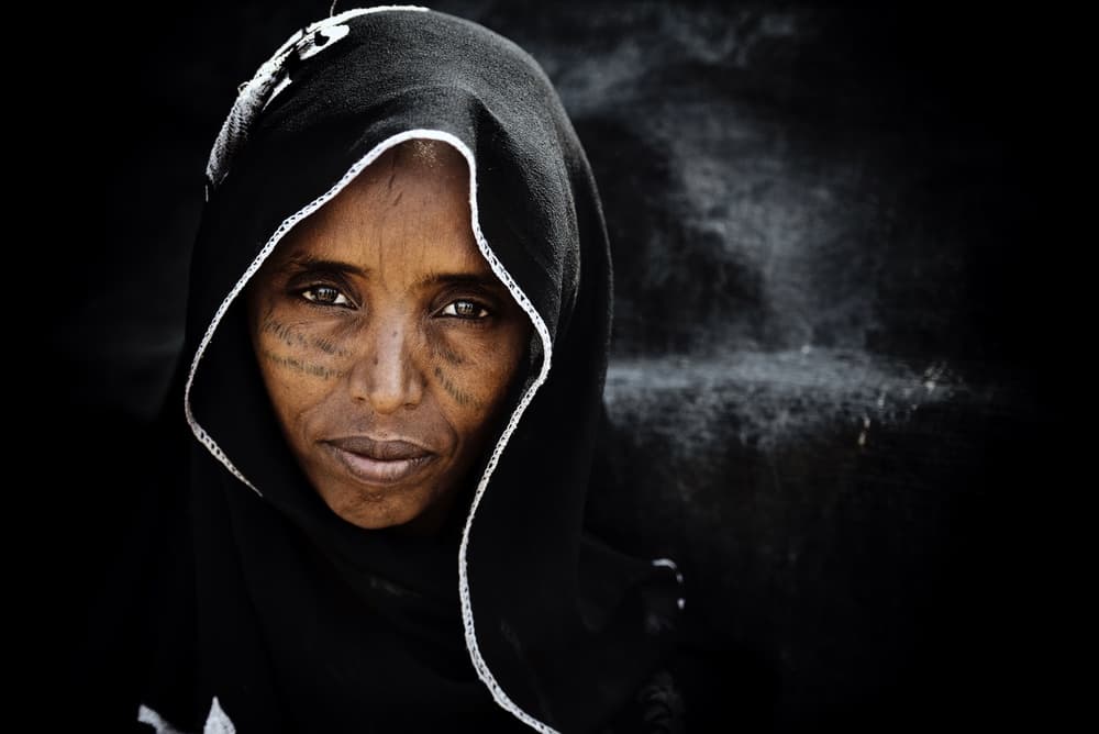 Tribal Woman Portrait by Trevor Cole — canvas wall art