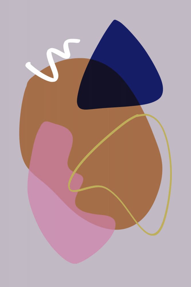 Organic Abstract Shapes by Studio Memb — canvas wall art