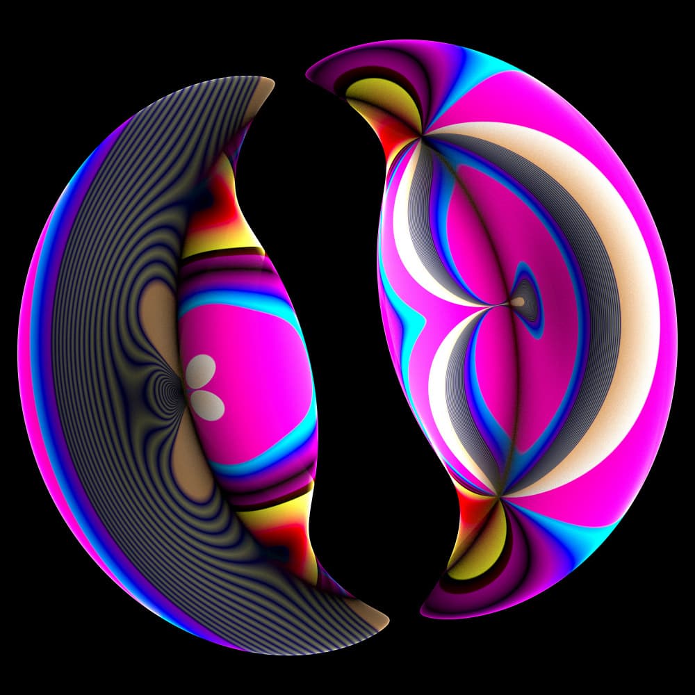 Vibrant Abstract Duo by Mystic Number — canvas wall art