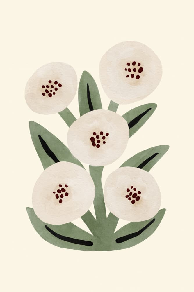 Gardenflowers by Treechild — canvas wall art