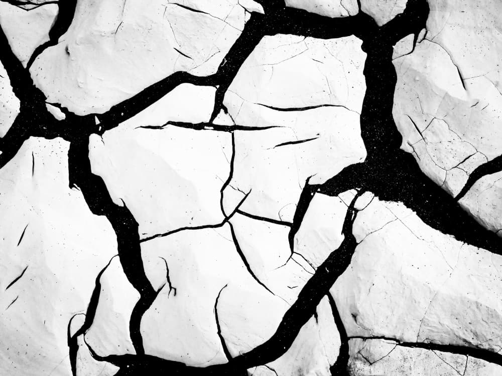 Cracked Earth Texture by Rob Darby — canvas wall art