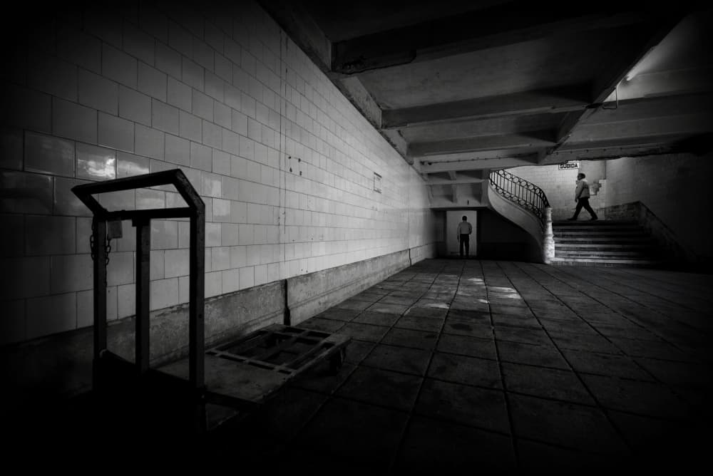 Dark Urban Passage by Jorge Pimenta — canvas wall art