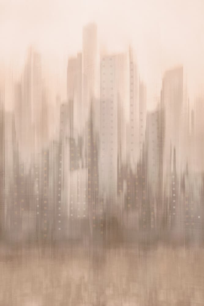 Blurred Cityscape Dream by Christina Sillen — canvas wall art