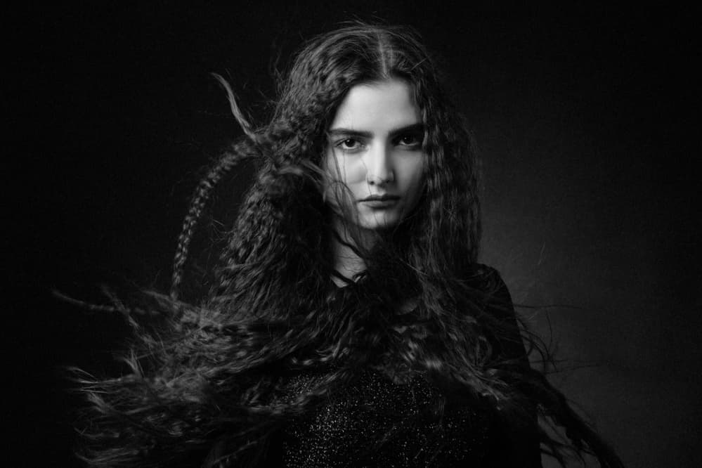 Intense Dark Portrait by Mehdi Mokhtari — canvas wall art