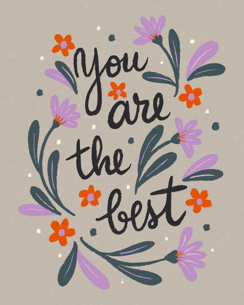 You Are The Best by Angela Minca — canvas wall art