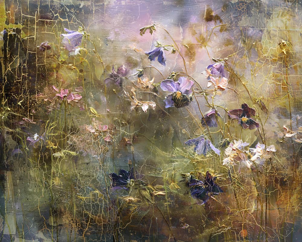 Dreamy Floral Texture by Rafal Kulik — canvas wall art