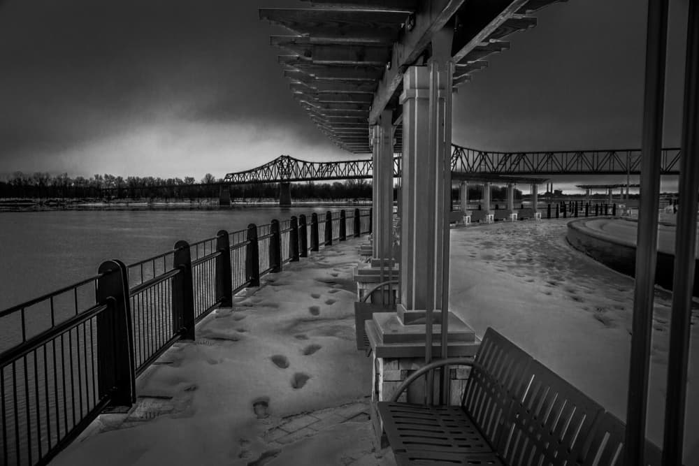 Snowy River Walk by Steve Hermann — canvas wall art
