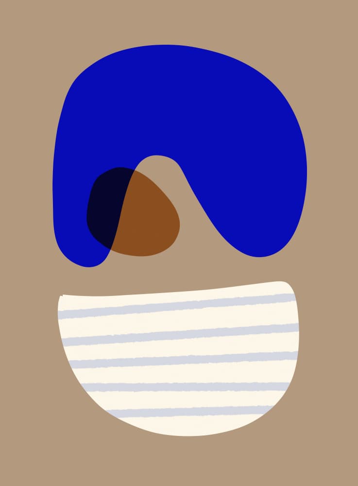 Organic Shapes and Stripes by Studio Memb — canvas wall art