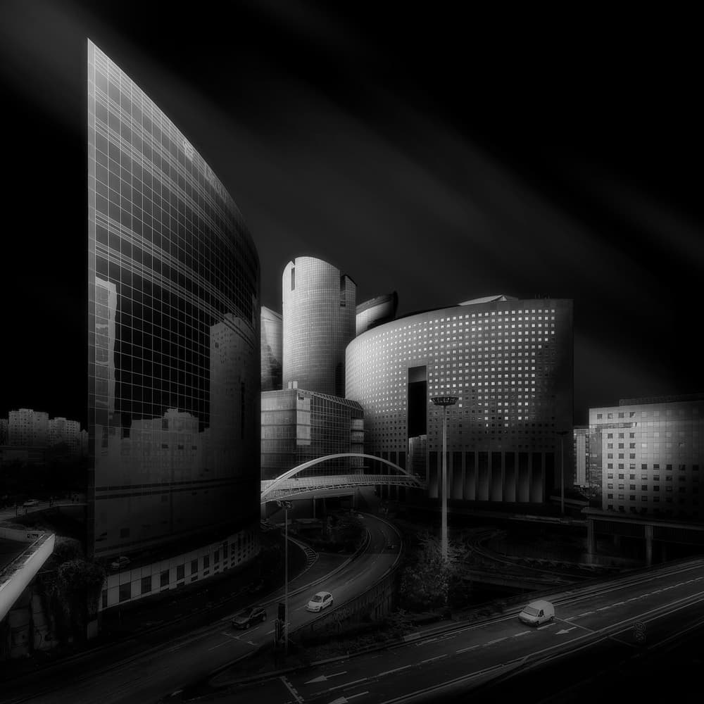 Dynamic Urban Architecture by Javier de la Torre — canvas wall art