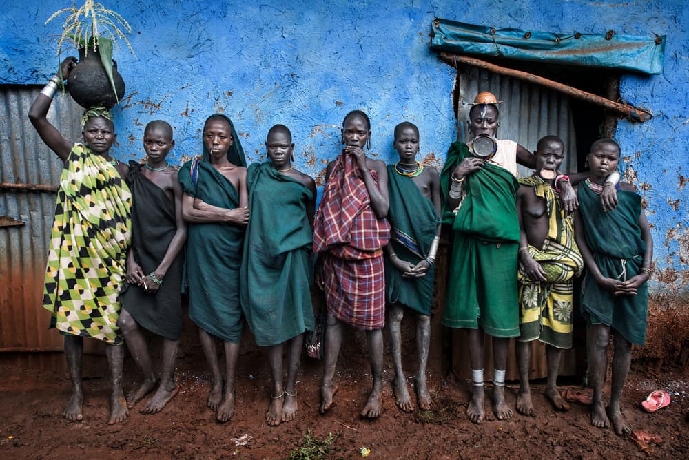African Tribal Women by Joxe Inazio Kuesta Garmendia — canvas wall art