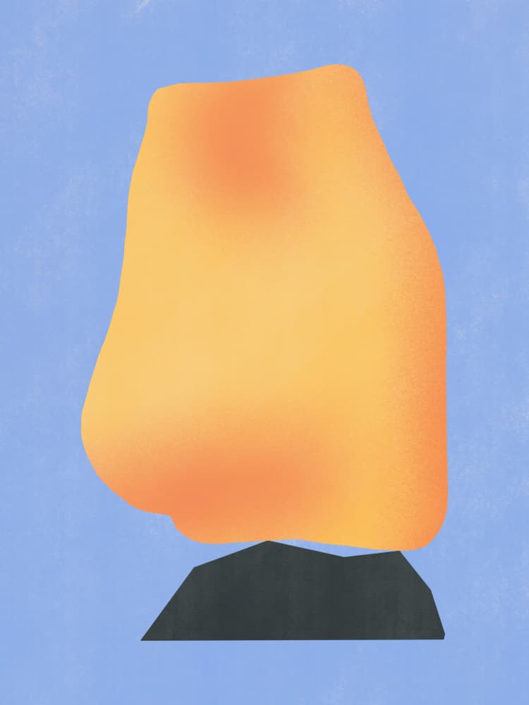 Abstract Orange Balance by Little Dean — canvas wall art