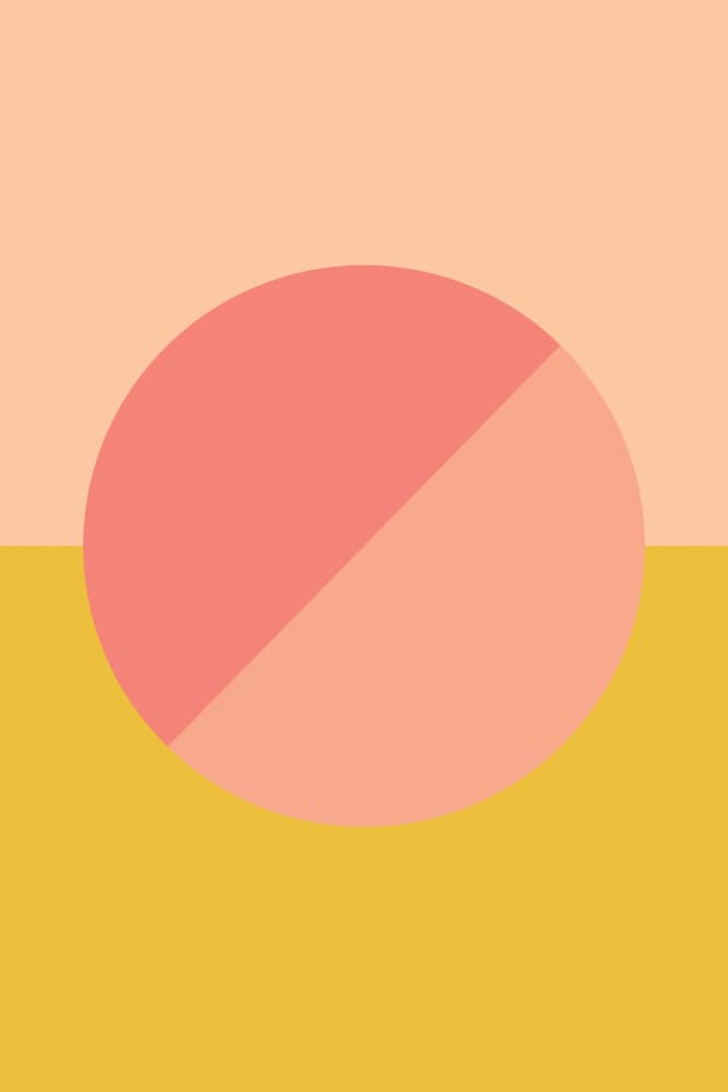 Split Circle Horizon by Pictufy Studio — canvas wall art