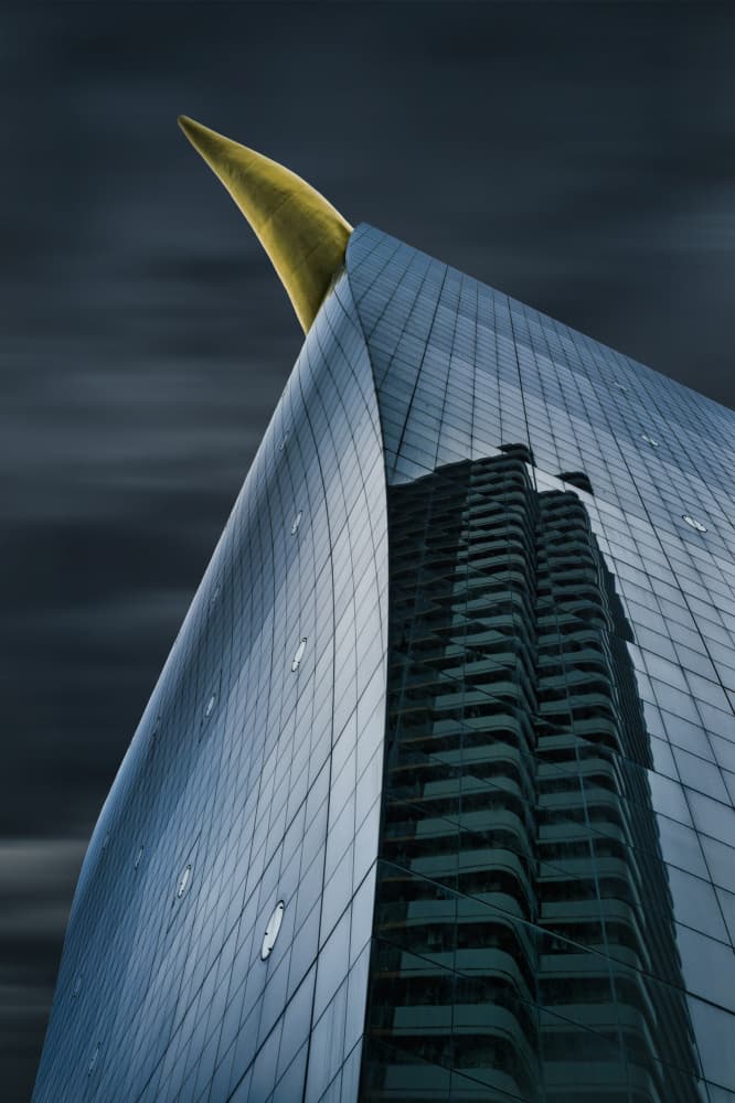 Sleek City Spire by Atsushi Inamura — canvas wall art