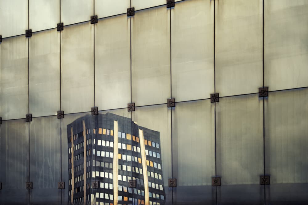 Urban Glass Reflection by Jurij Bizjak — canvas wall art