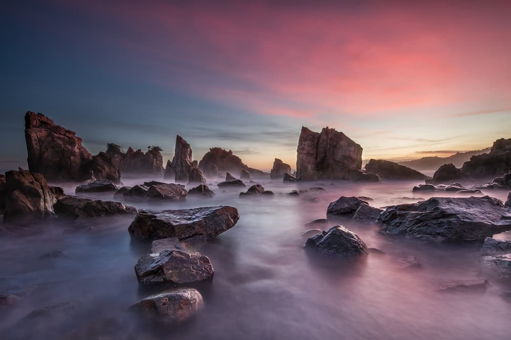Ethereal Coastal Sunset by Gunarto Song — canvas wall art