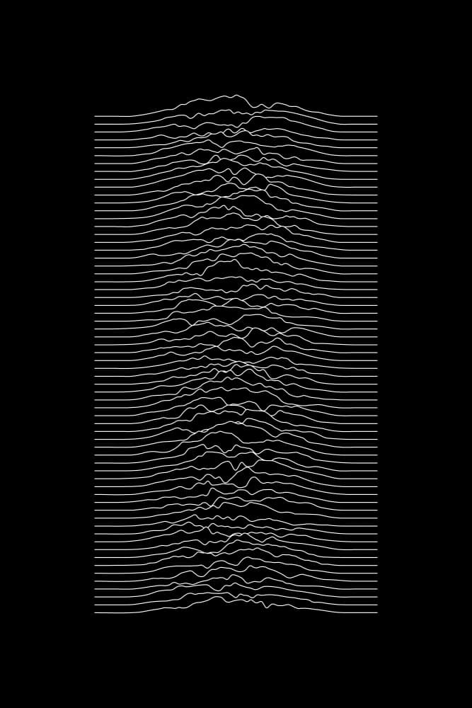 Abstract Wave Peaks by amini54 — canvas wall art