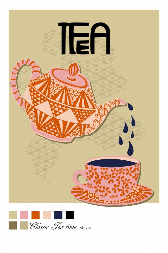 Classic Tea Time by Annick — canvas wall art