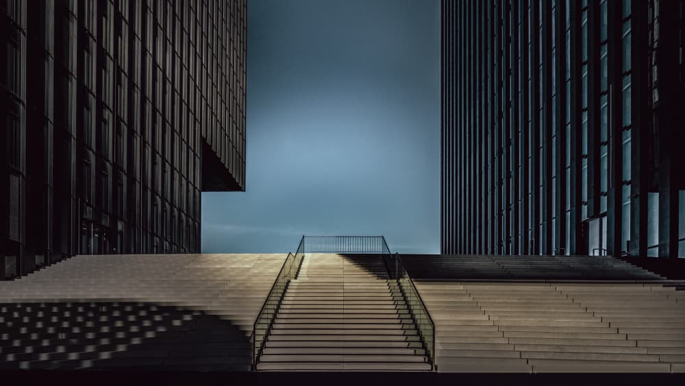 Modern City Ascent by Stephan Rückert — canvas wall art