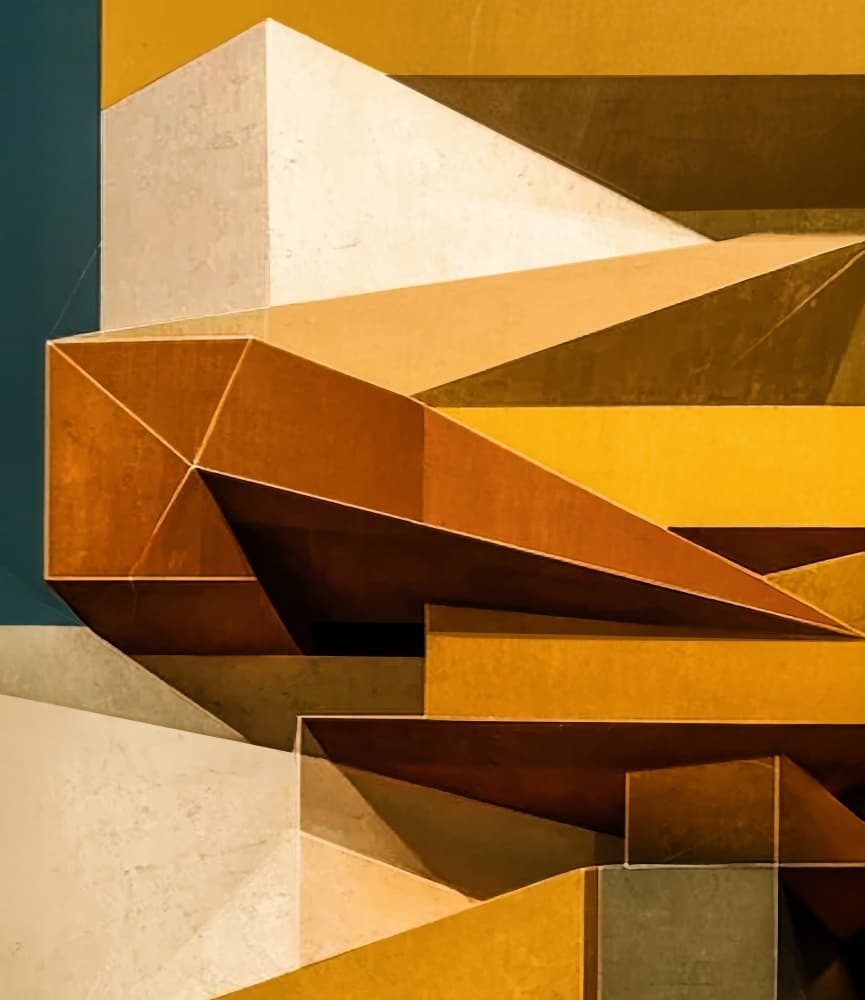 Golden Geometrics by Arnon Orbach — canvas wall art