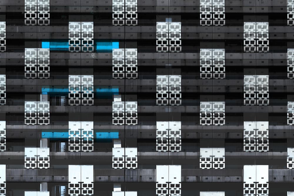 Urban Blue Connections by Rolf Endermann — canvas wall art