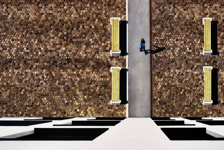 Modern Geometric Stroll by Izidor Gasperlin — canvas wall art