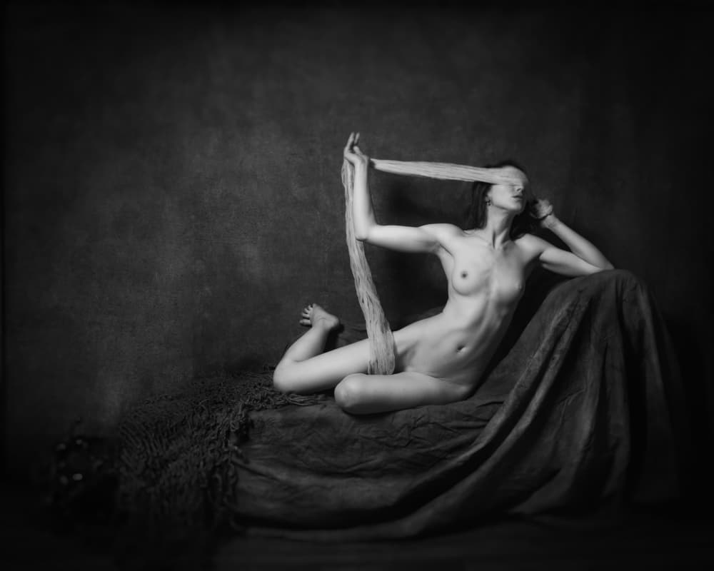 Blindfolded Grace by Christian Kurz — canvas wall art