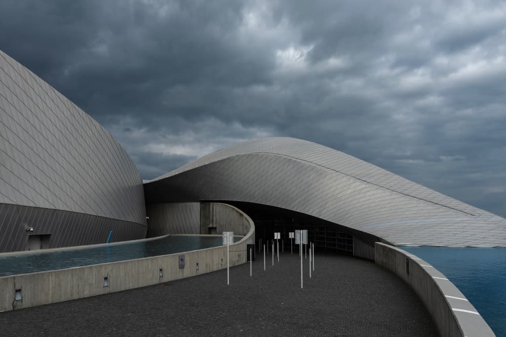 Sleek Aquarium Architecture by Jure Kravanja — canvas wall art