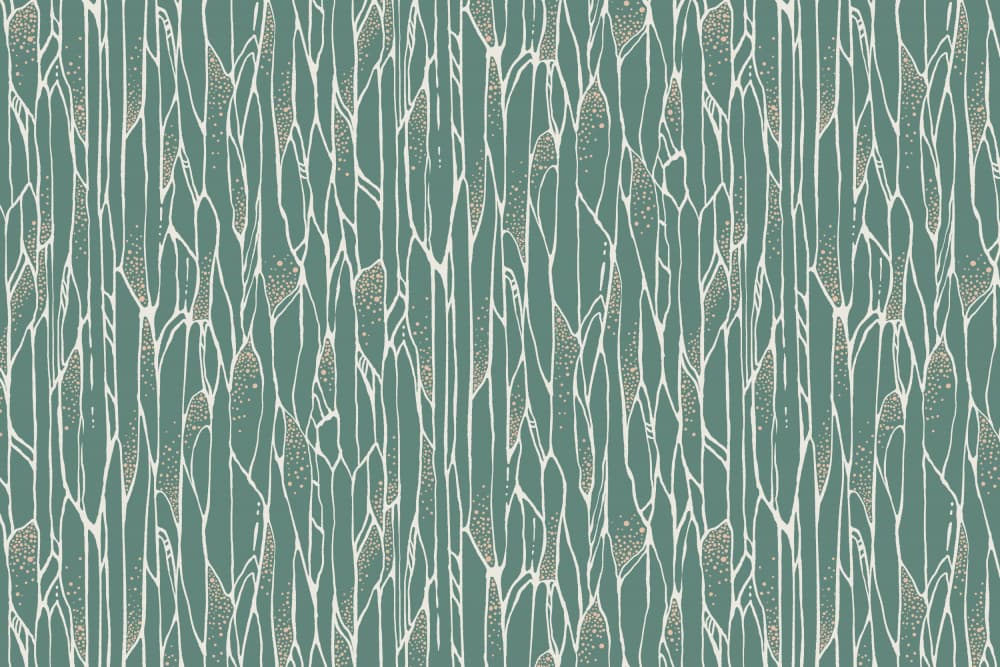 Green Organic Pattern by Aia Ueno — canvas wall art