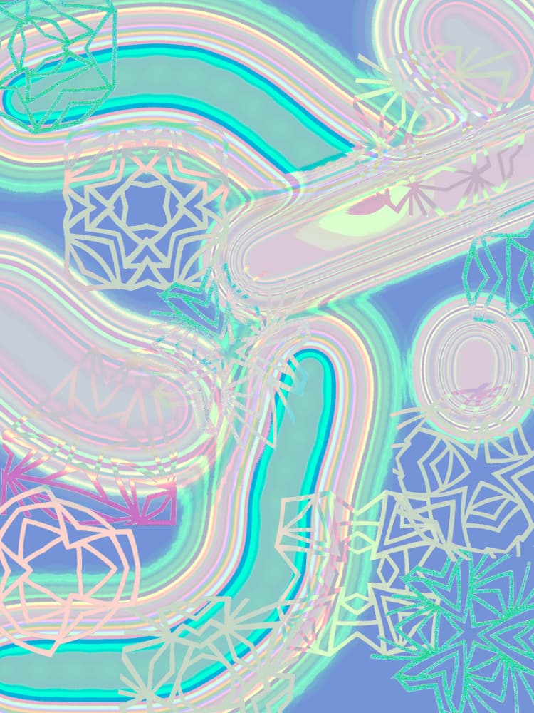 Ethereal Pastel Abstract by Vivian Kim — canvas wall art