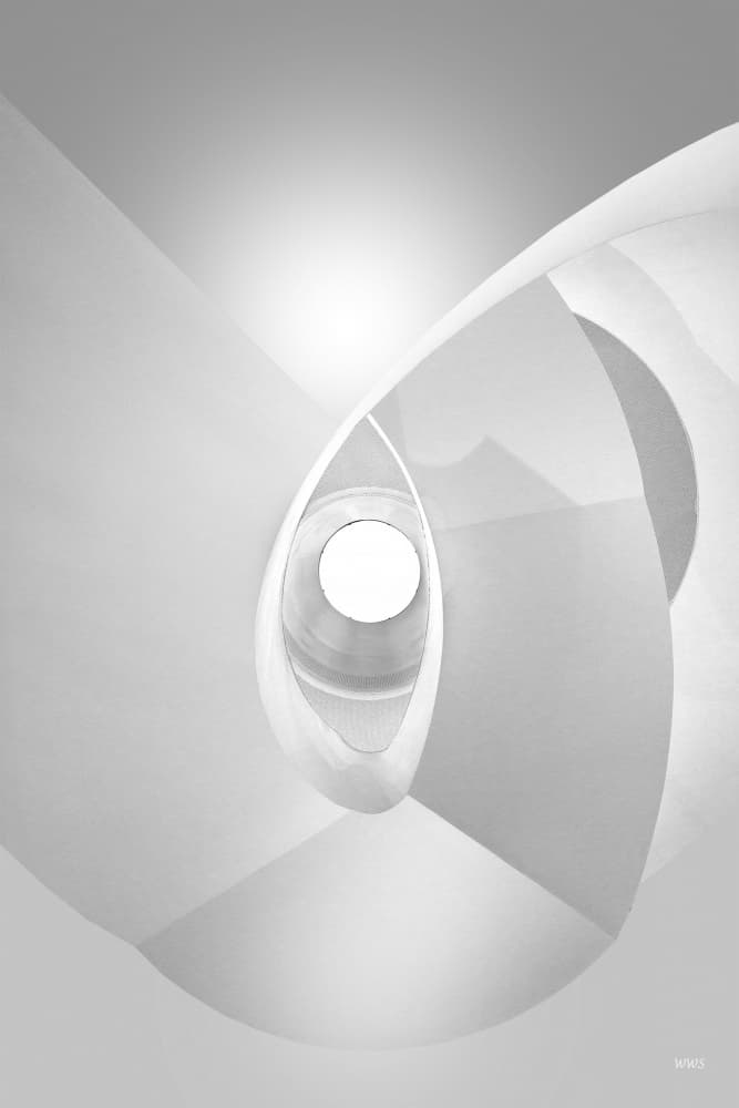 Abstract Light Tunnel by Wilma Wijers Smeets — canvas wall art