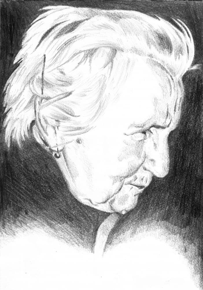 Portrait Silhouette Art Drawing Sketch 20 by Kulik — canvas wall art