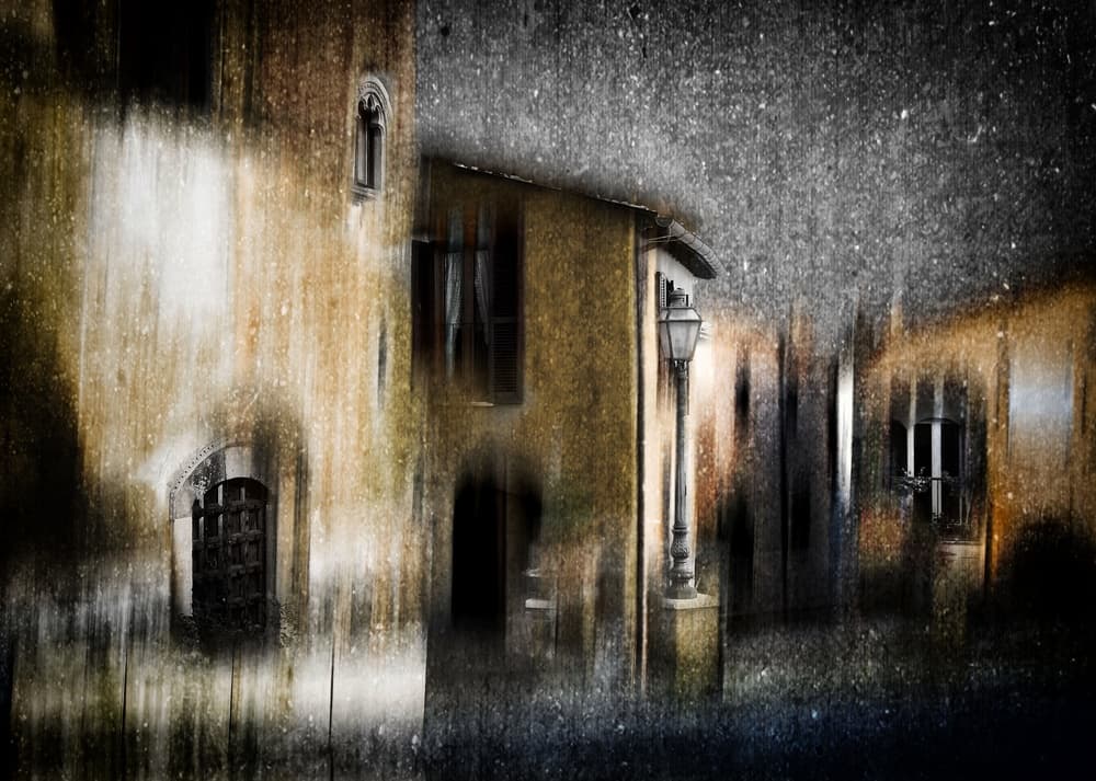 Moody Old Street by Raffaele Corte — canvas wall art