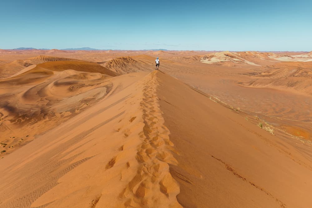 Desert Ridge Walk by Marco Tagliarino — canvas wall art