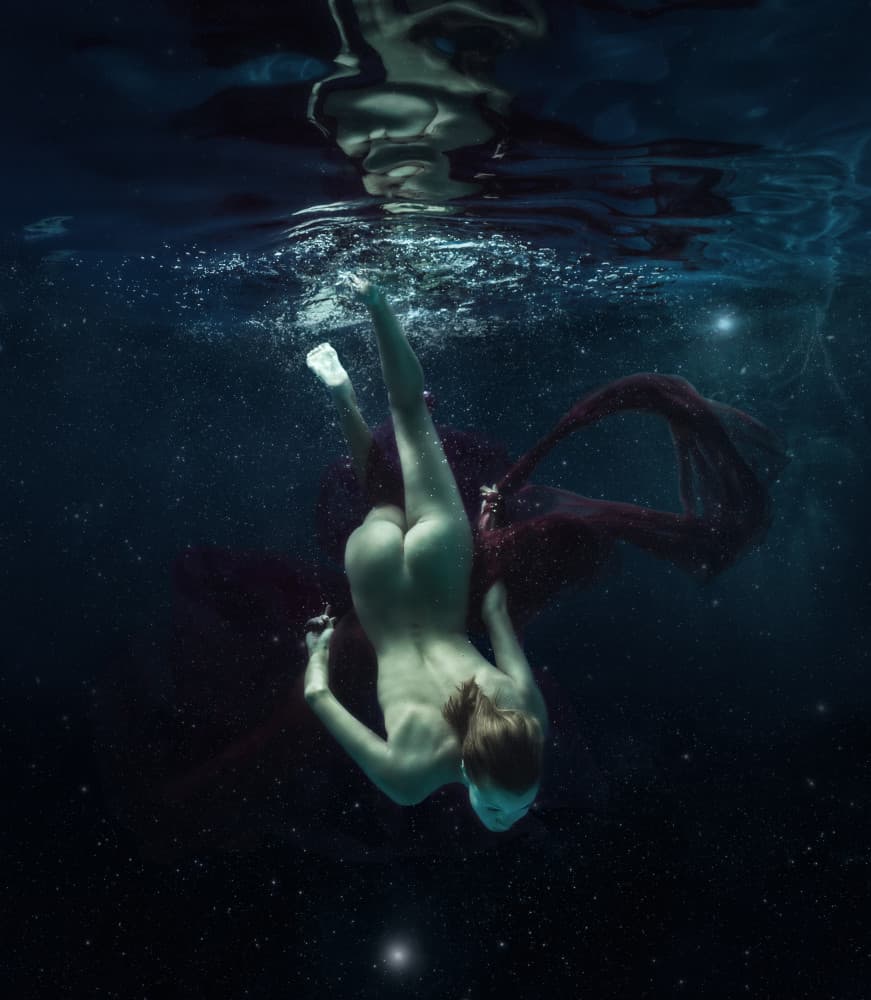 Floating Starry Depths by Dmitry Frizel — canvas wall art