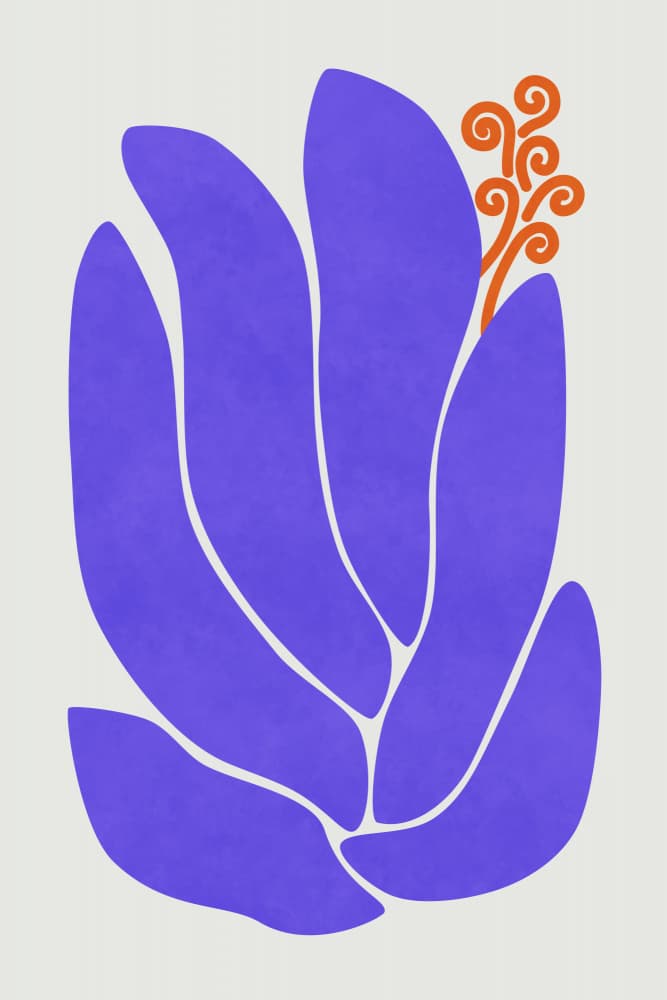 Abstract Organic Bloom by amini54 — canvas wall art