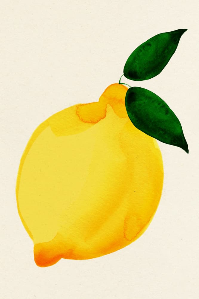 Fresh Yellow Lemon by Ekaterina Koroleva — canvas wall art