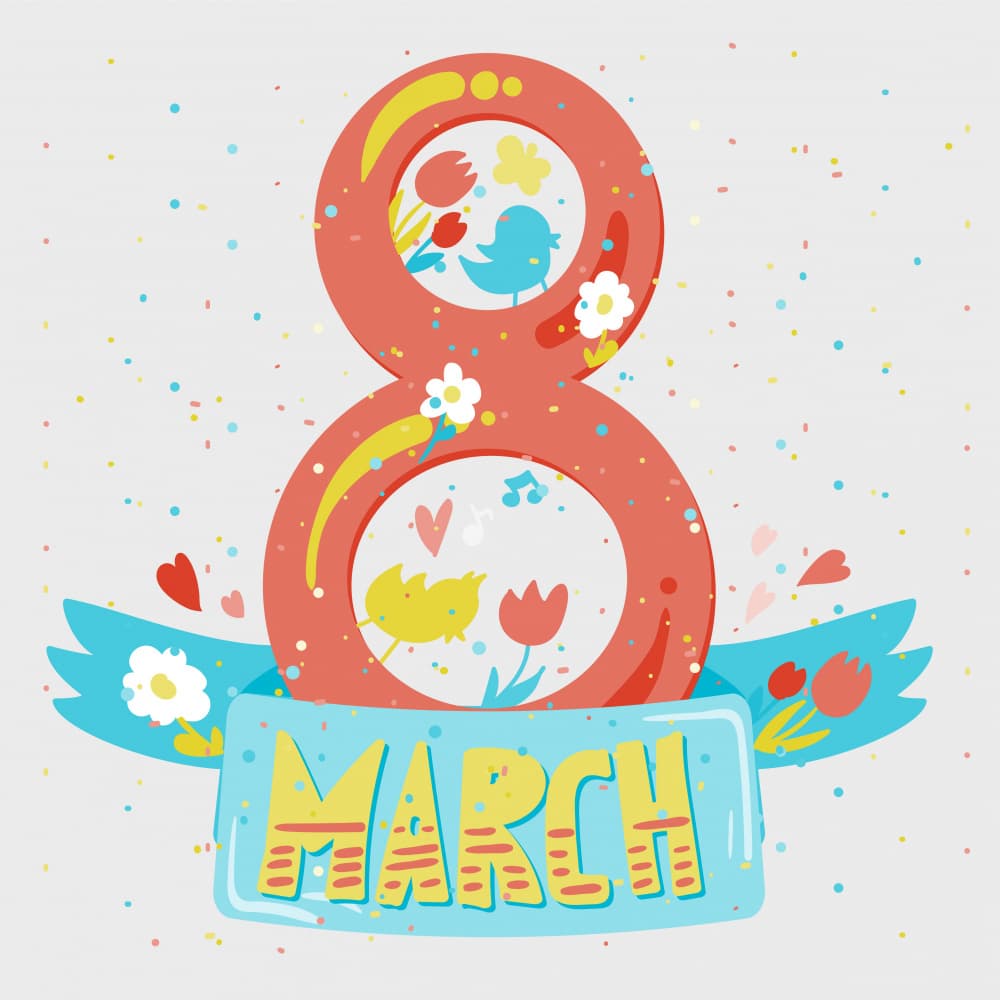 March Eight Celebration by Marika Barsrsind β canvas wall art