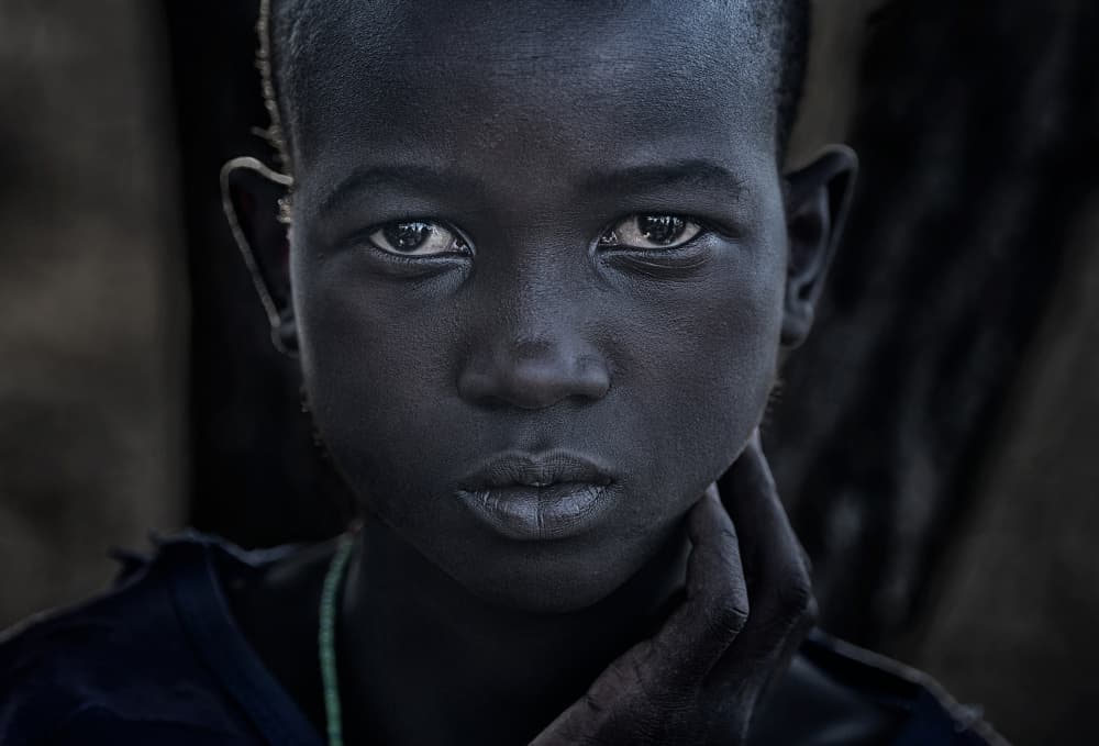 African Boy Portrait by Joxe Inazio Kuesta Garmendia — canvas wall art