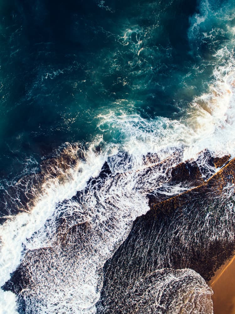 Crashing Ocean Waves by Javier Pardina — canvas wall art