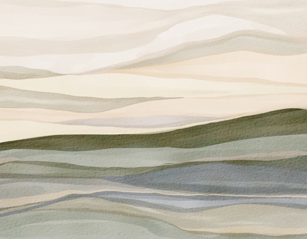 Serene Rolling Hills by Nikita Jariwala — canvas wall art