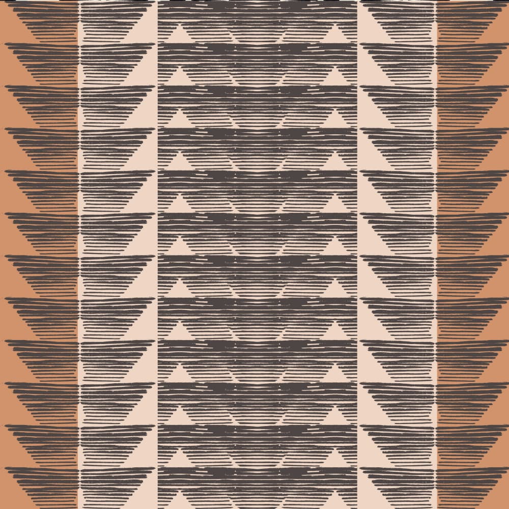 Earthy Geometric Waves by Gemma Bardot — canvas wall art