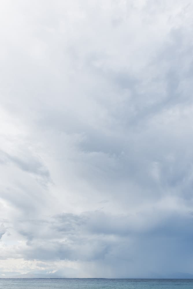 Cloudy Ocean Horizon by Photolovers — canvas wall art