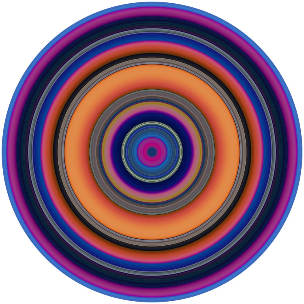 Colorful Geometric Rings by PASLIER Morgan — canvas wall art