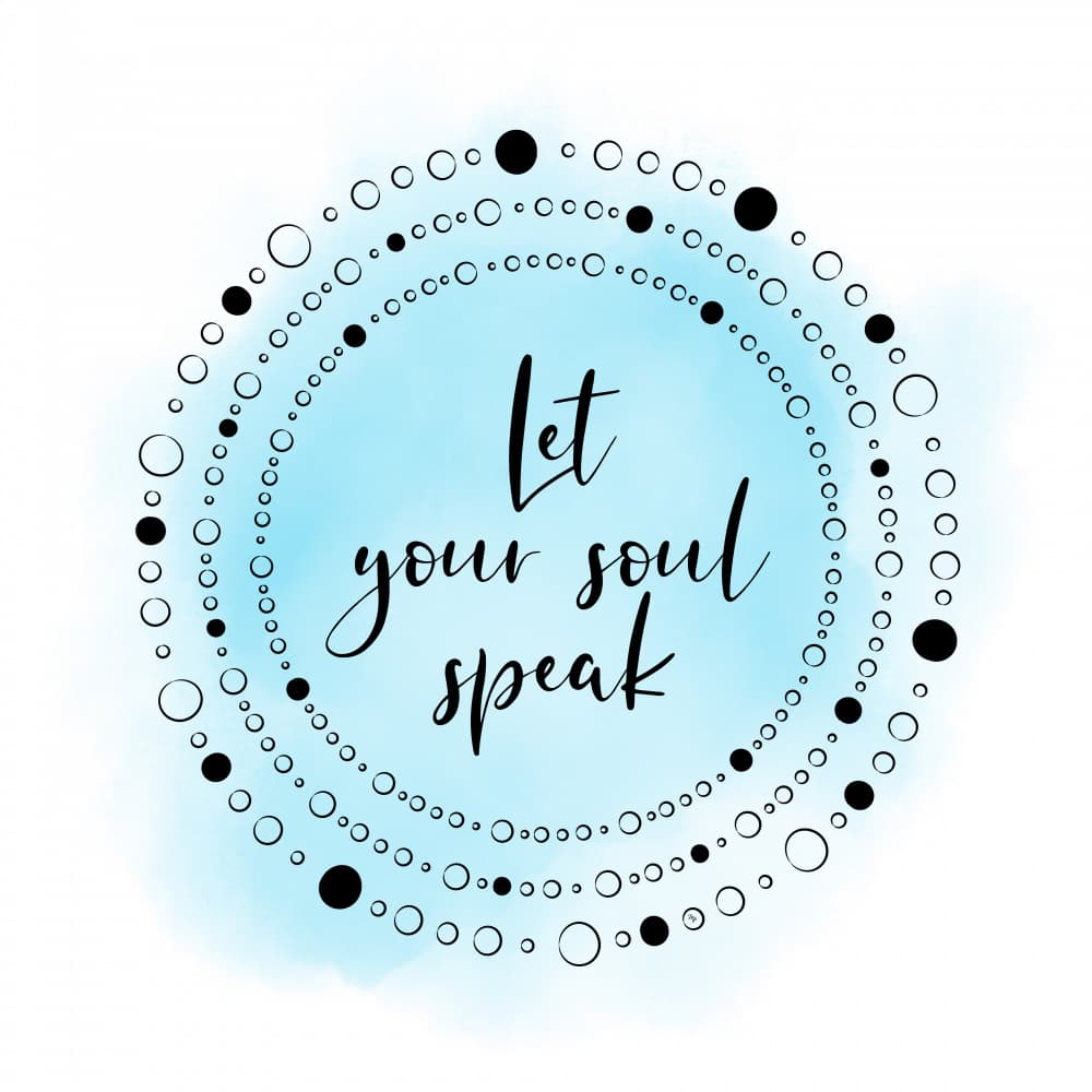 Let Your Soul Speak by Martina — canvas wall art