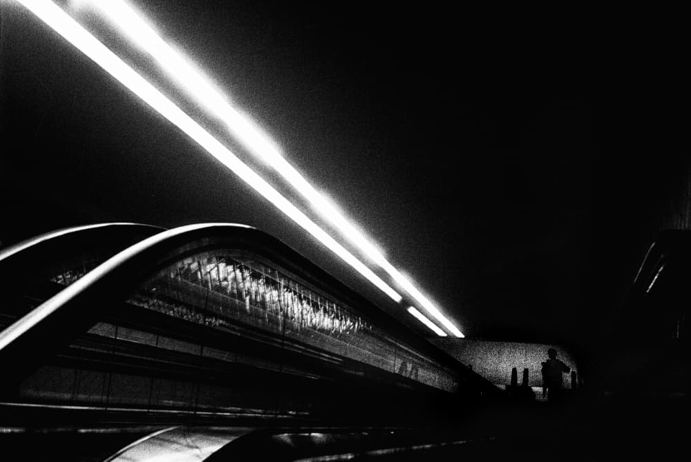 Metro Light Streaks by Paulo Abrantes — canvas wall art