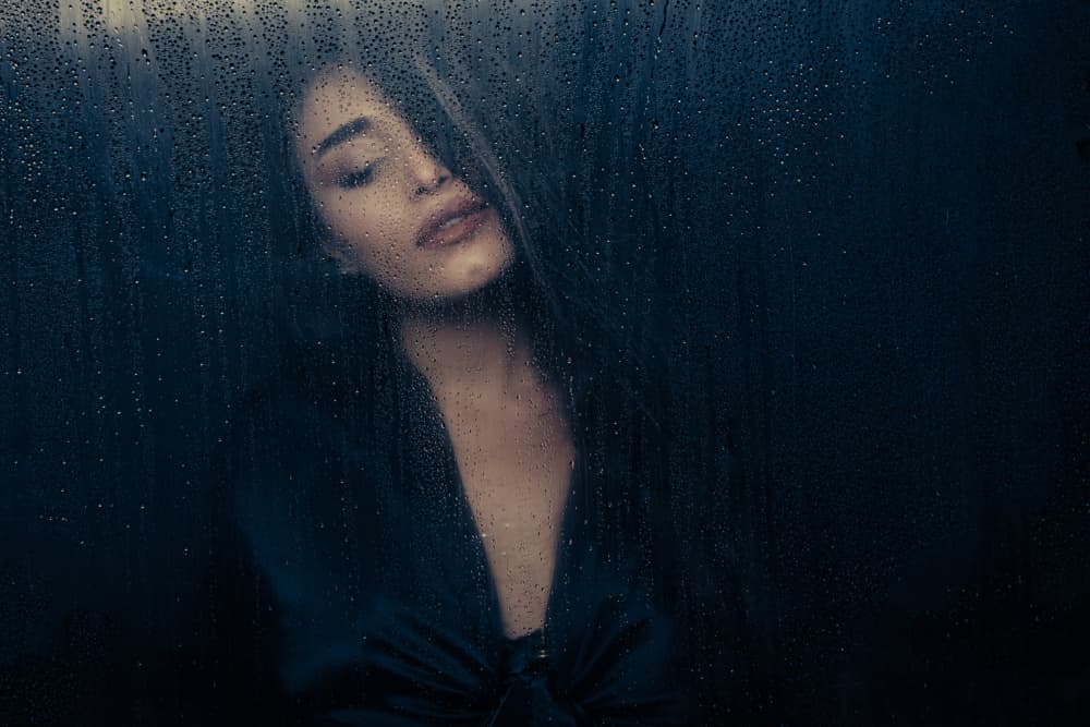 Pensive Rain Portrait by M. Emre Erol — canvas wall art