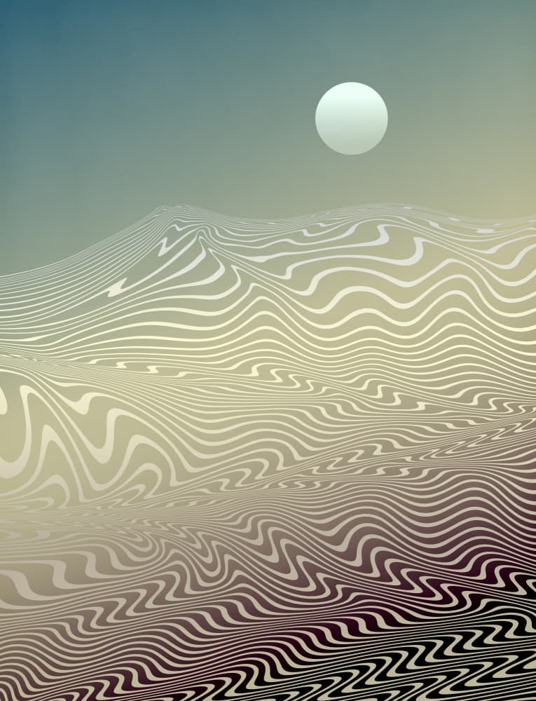 Abstract Dune Moon by Angelo Cerantola — canvas wall art