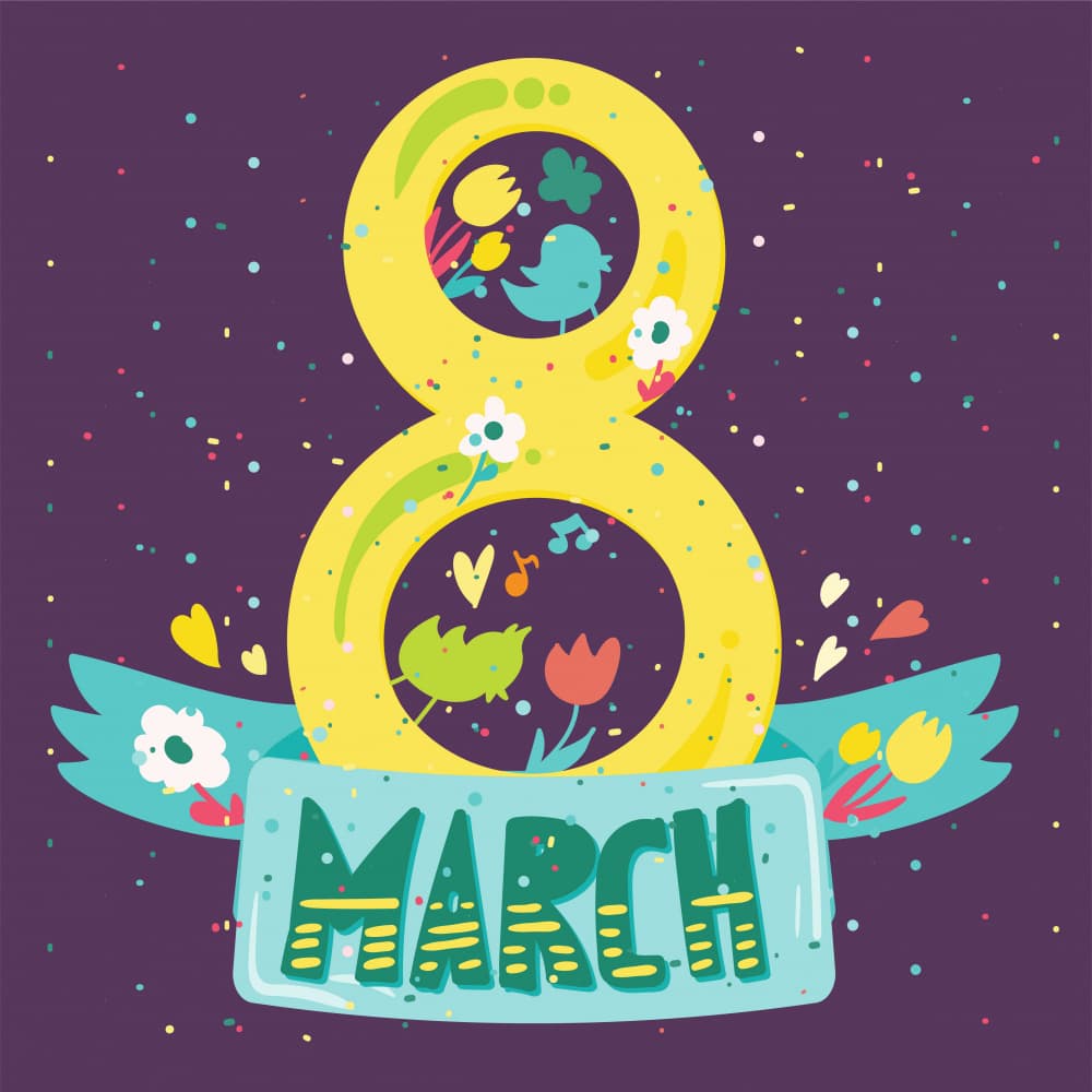 Joyful March Eight by Marika Barsrsind β canvas wall art