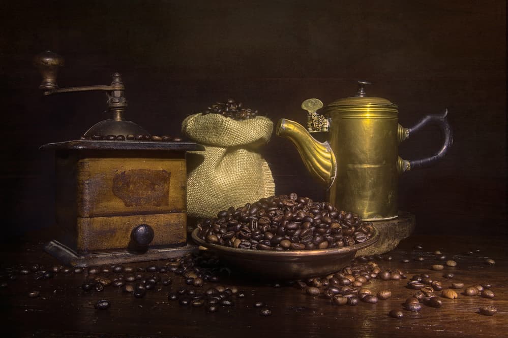 Rustic Coffee Still Life by Fiorenzo Carozzi — canvas wall art